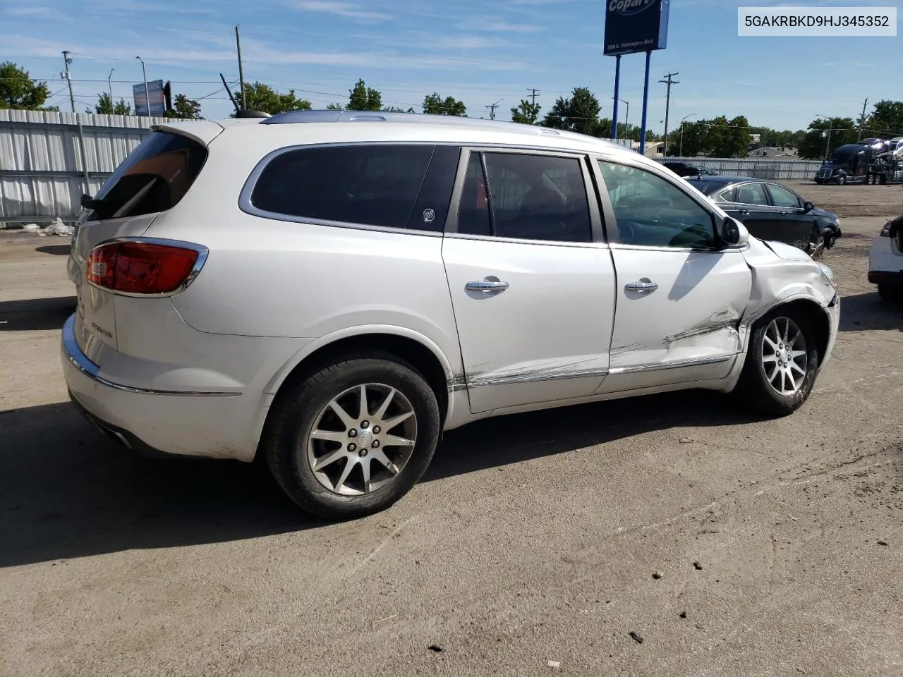 2017 Buick Enclave VIN: 5GAKRBKD9HJ345352 Lot: 69856974