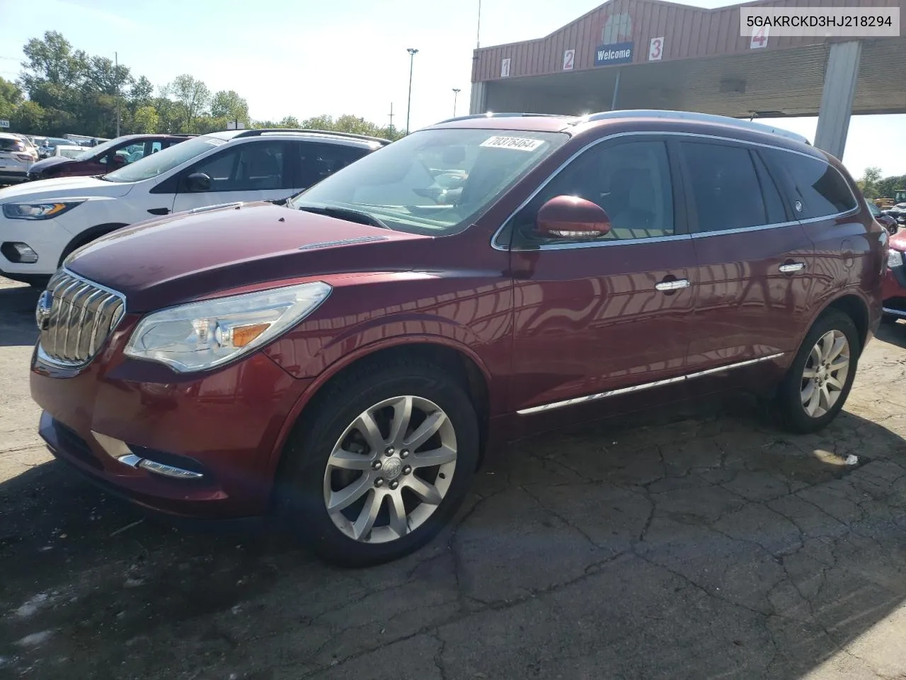 2017 Buick Enclave VIN: 5GAKRCKD3HJ218294 Lot: 70376464