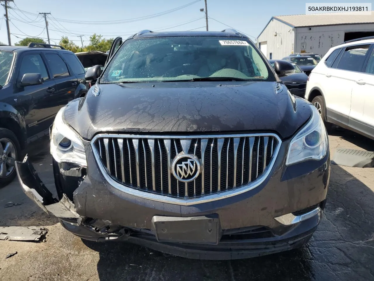 2017 Buick Enclave VIN: 5GAKRBKDXHJ193811 Lot: 70657884