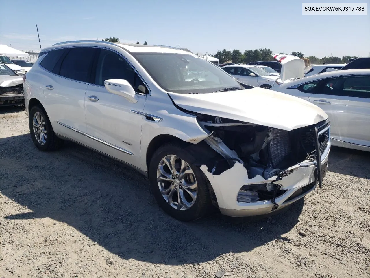 5GAEVCKW6KJ317788 2019 Buick Enclave Avenir