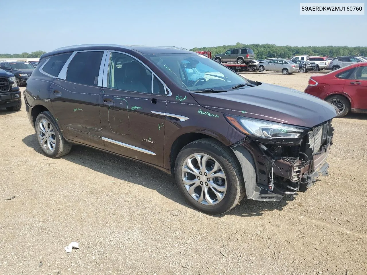 5GAERDKW2MJ160760 2021 Buick Enclave Avenir