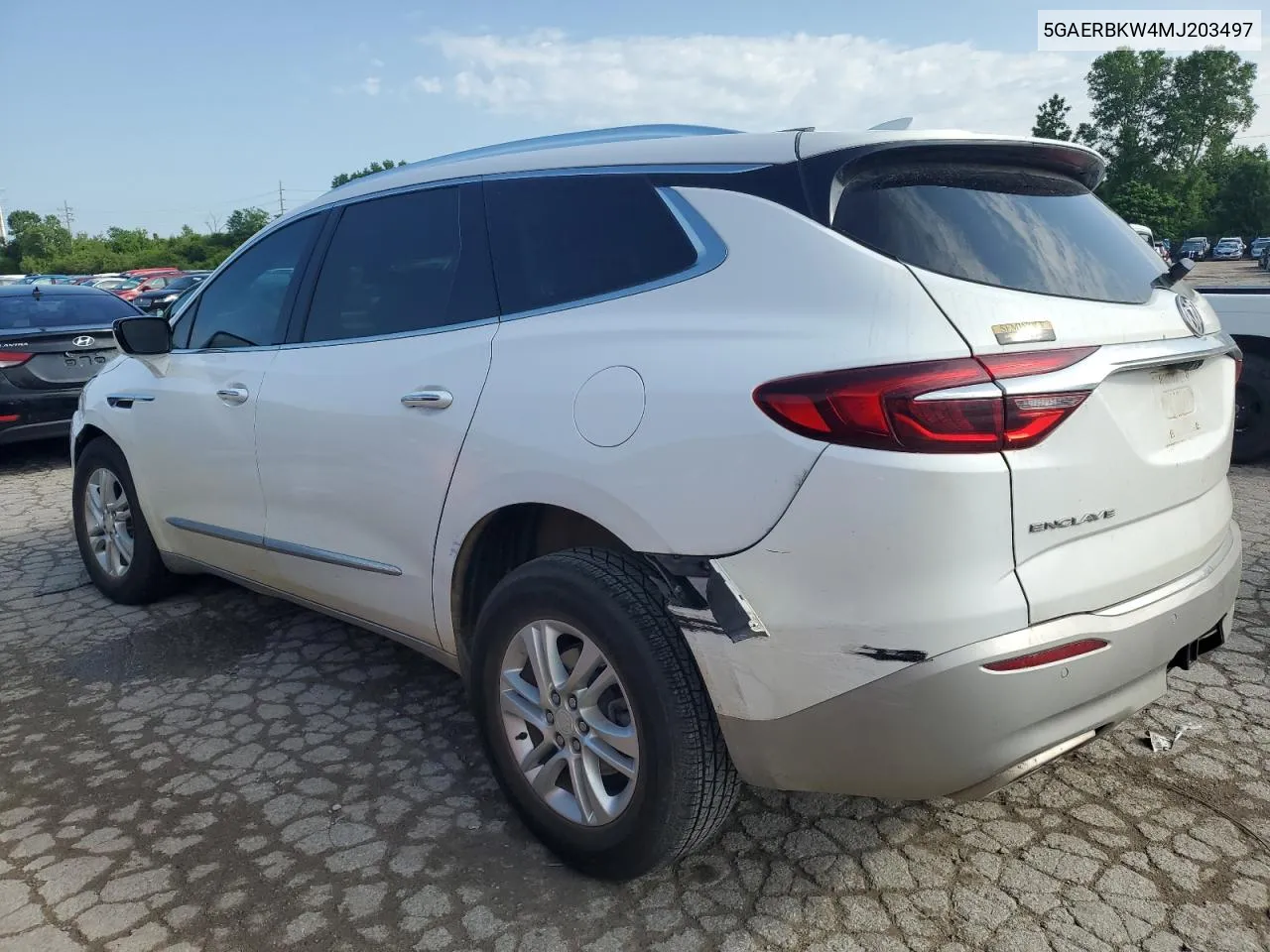 2021 Buick Enclave Essence VIN: 5GAERBKW4MJ203497 Lot: 56009494