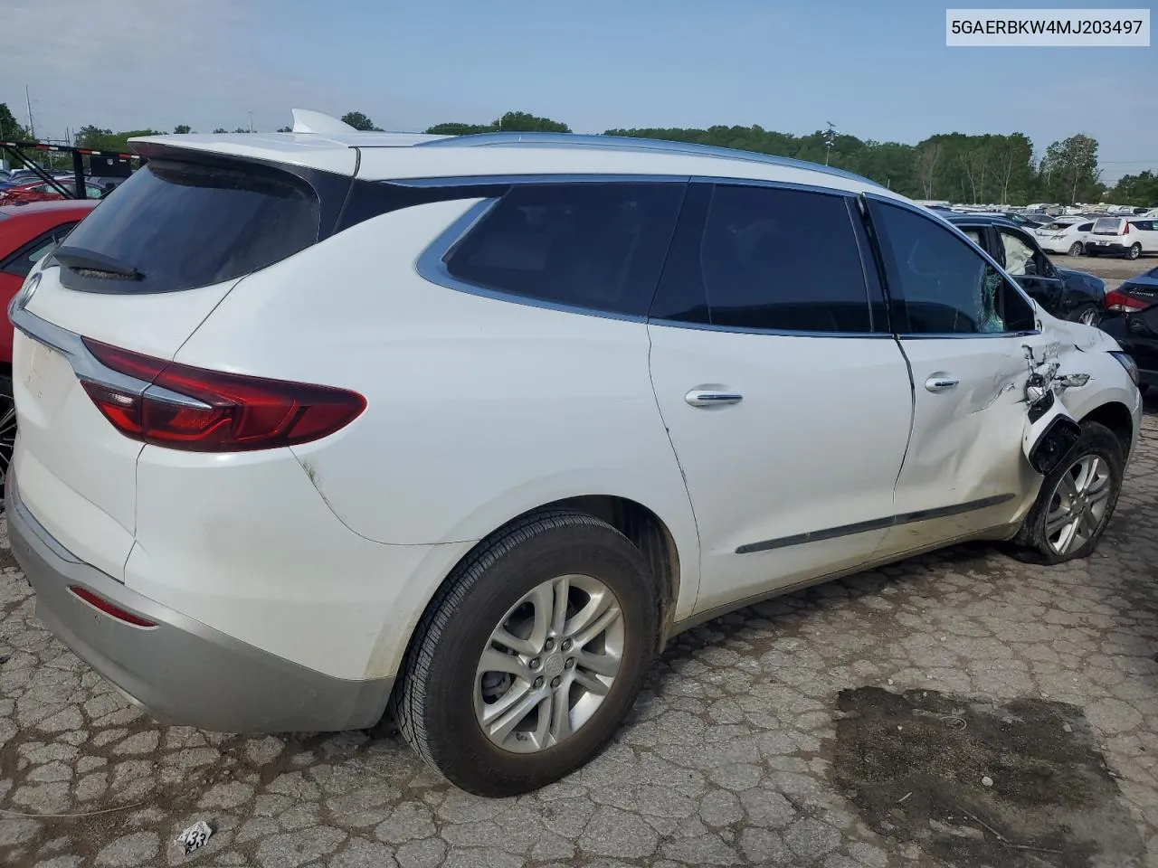 2021 Buick Enclave Essence VIN: 5GAERBKW4MJ203497 Lot: 56009494