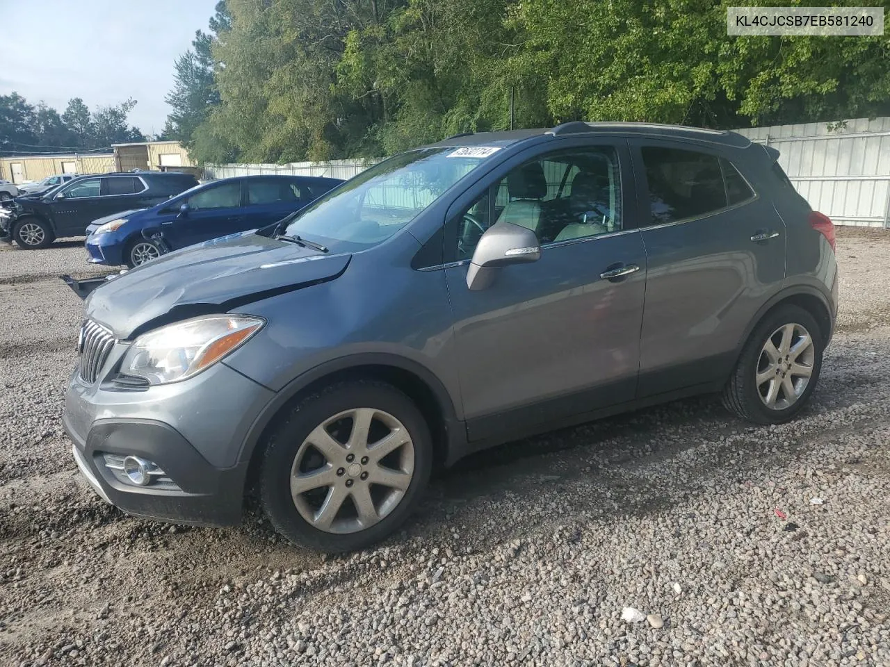 2014 Buick Encore VIN: KL4CJCSB7EB581240 Lot: 72632714