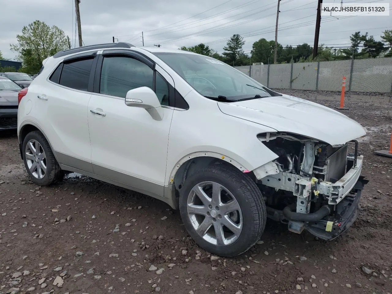 2015 Buick Encore Premium VIN: KL4CJHSB5FB151320 Lot: 53774404