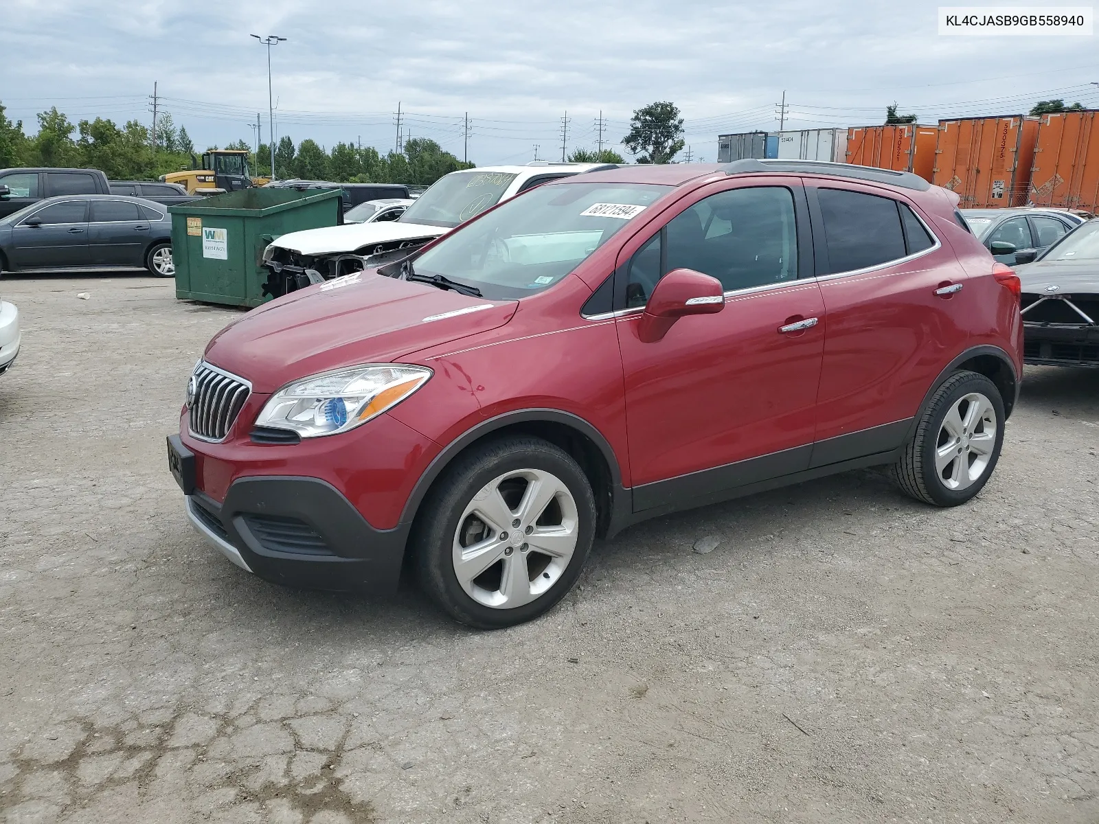 2016 Buick Encore VIN: KL4CJASB9GB558940 Lot: 68121594