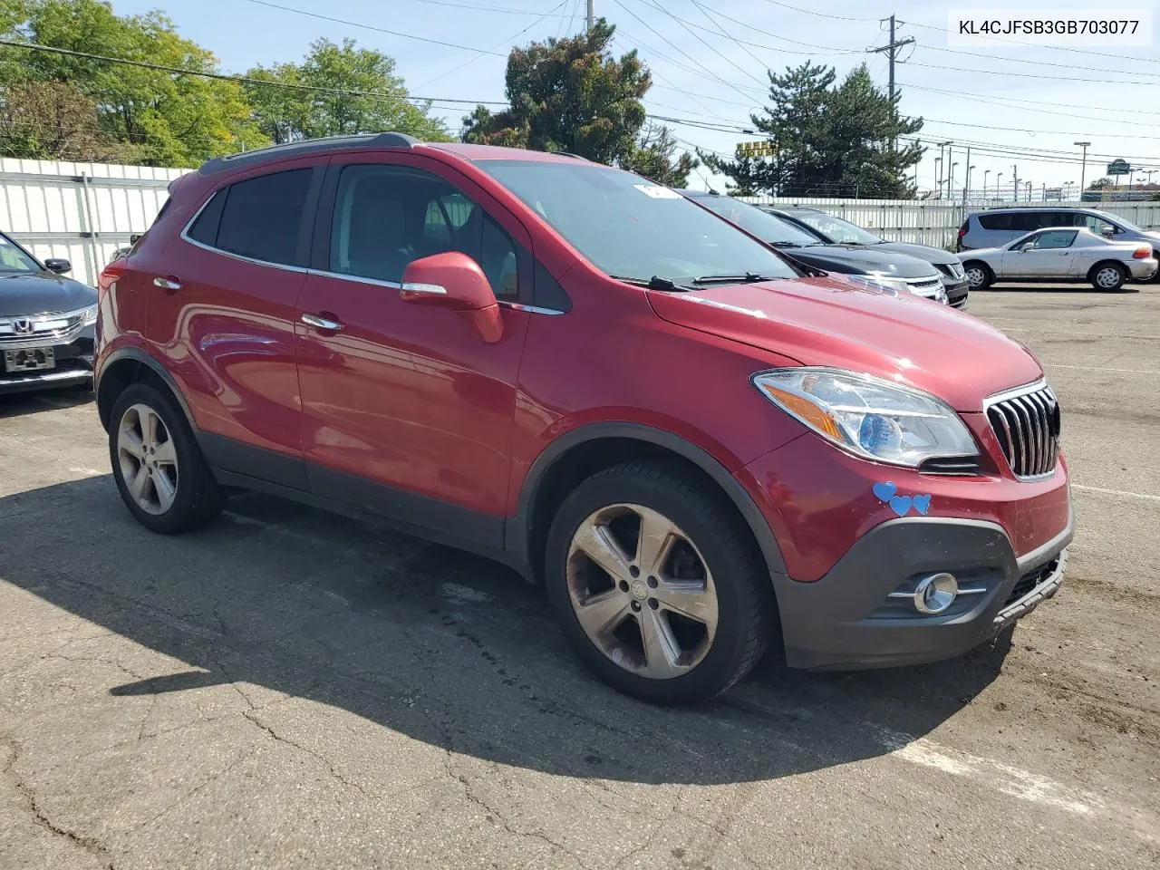 2016 Buick Encore Convenience VIN: KL4CJFSB3GB703077 Lot: 68389444