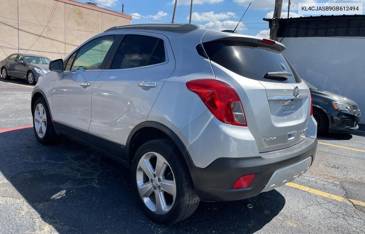 2016 Buick Encore VIN: KL4CJASB9GB612494 Lot: 72044464