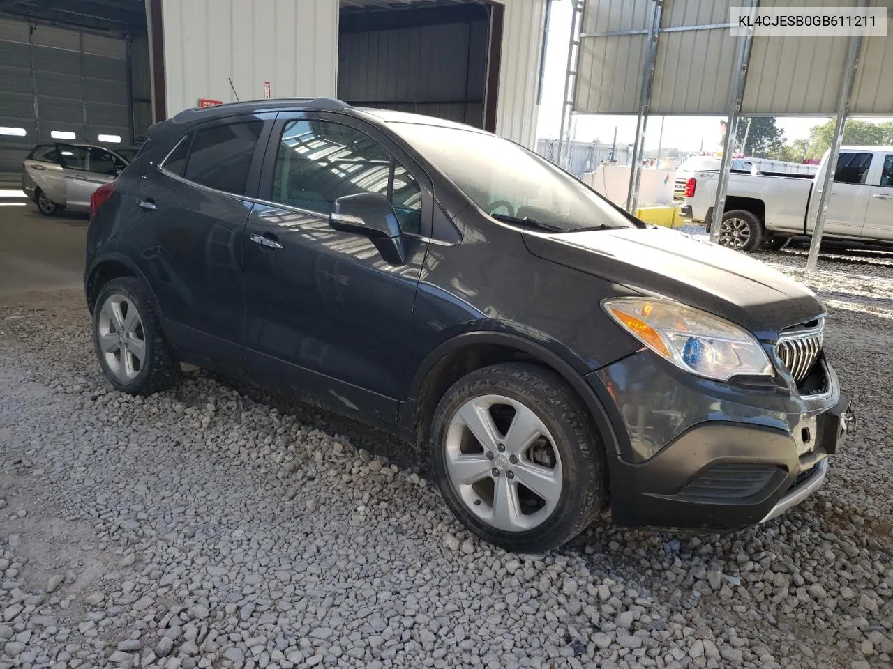 2016 Buick Encore VIN: KL4CJESB0GB611211 Lot: 72185064