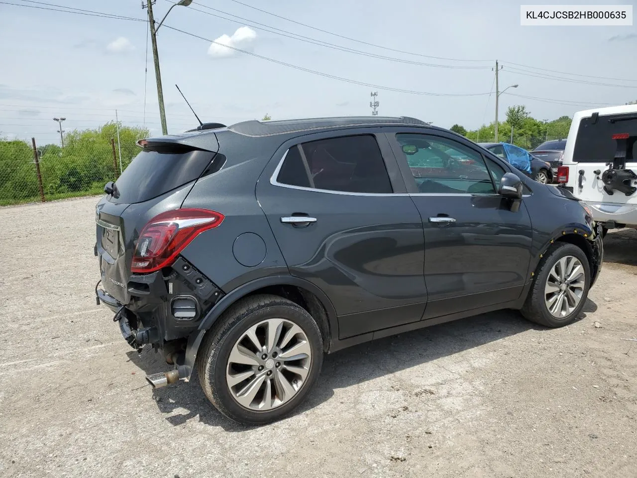 2017 Buick Encore Essence VIN: KL4CJCSB2HB000635 Lot: 57621294