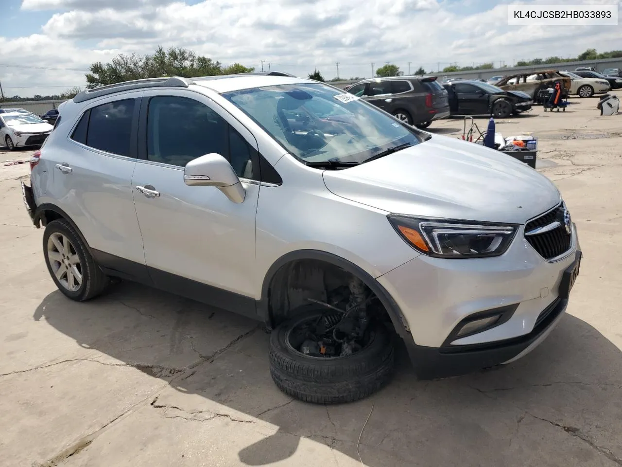 2017 Buick Encore Essence VIN: KL4CJCSB2HB033893 Lot: 72939494