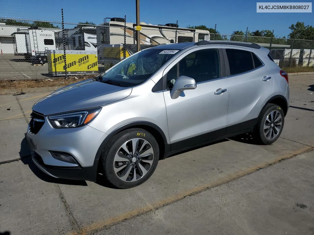 2019 Buick Encore Essence VIN: KL4CJCSM8KB808027 Lot: 54033994