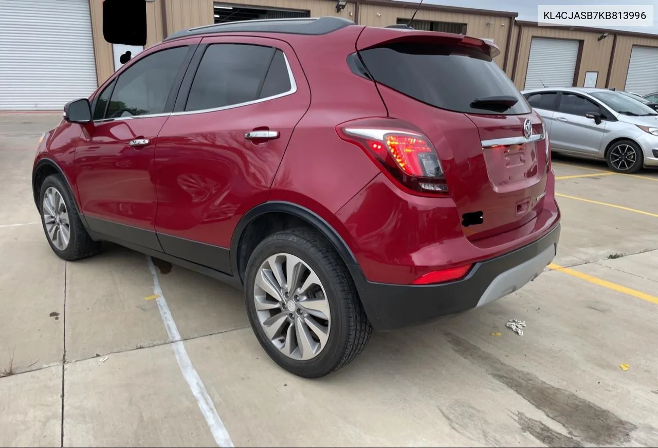 2019 Buick Encore Preferred VIN: KL4CJASB7KB813996 Lot: 54635324