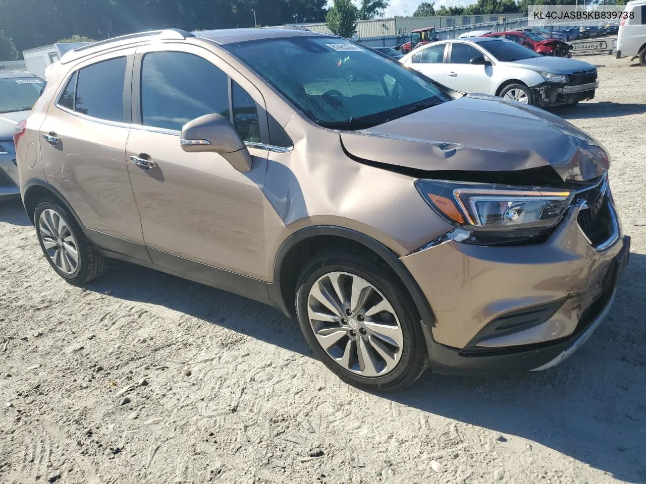 2019 Buick Encore Preferred VIN: KL4CJASB5KB839738 Lot: 61461284