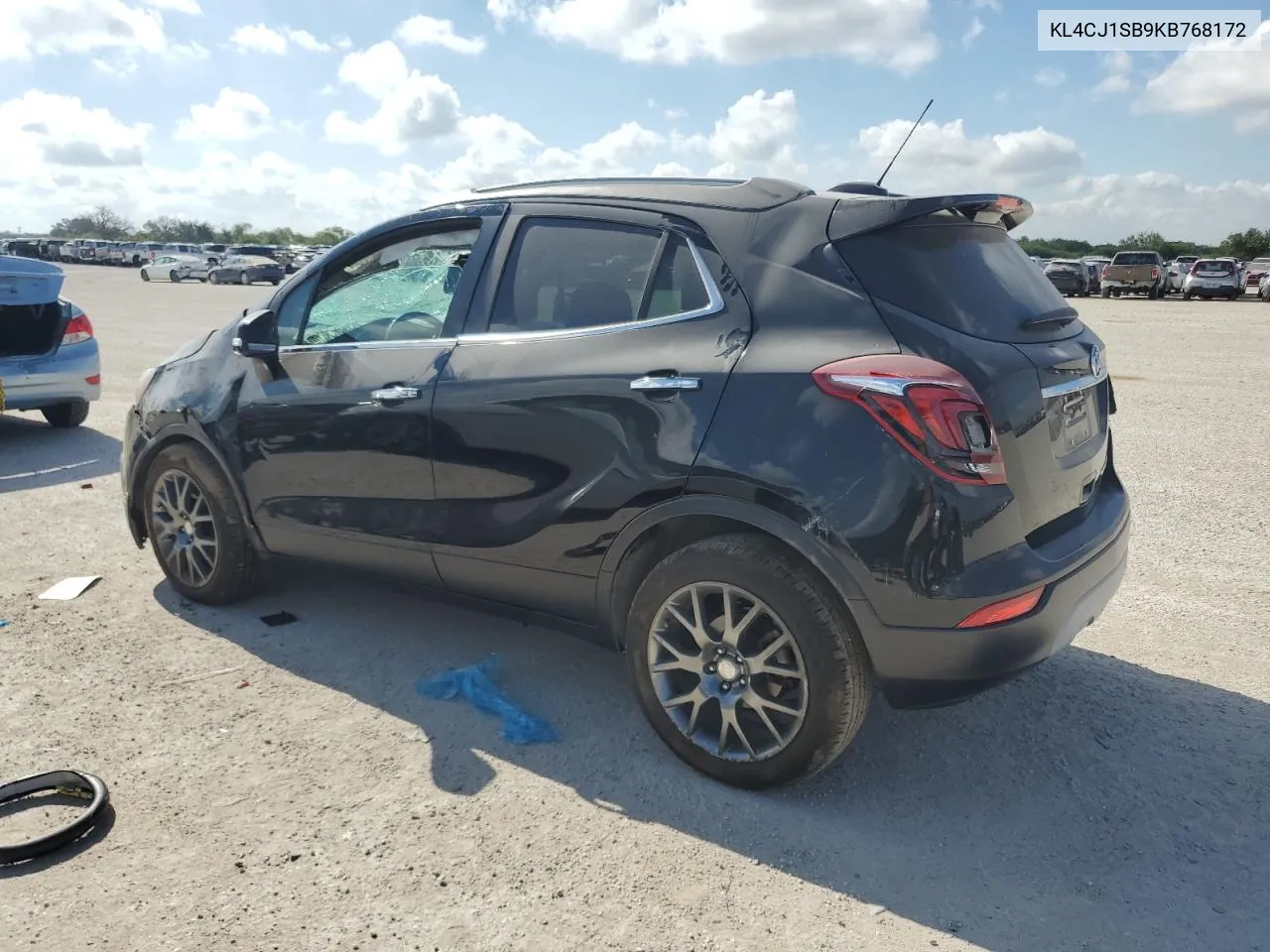 2019 Buick Encore Sport Touring VIN: KL4CJ1SB9KB768172 Lot: 67998694