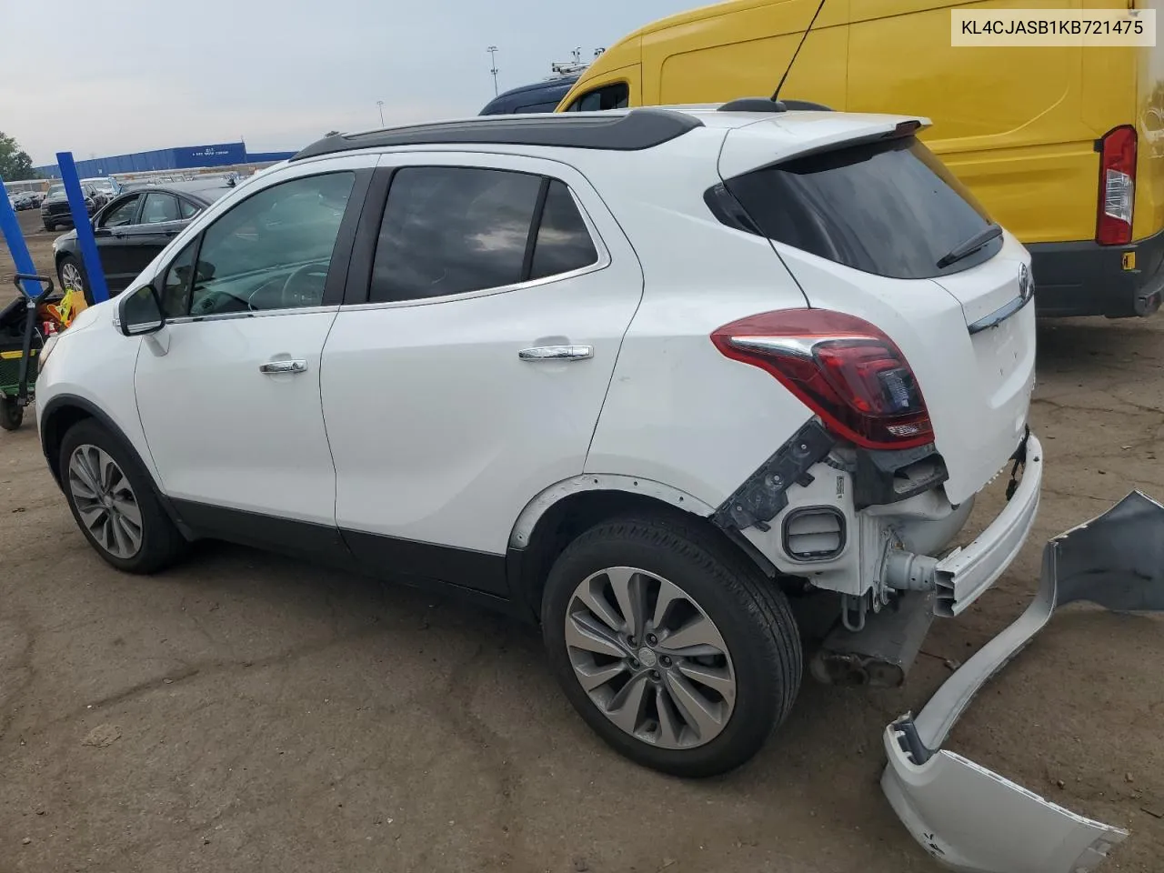 2019 Buick Encore Preferred VIN: KL4CJASB1KB721475 Lot: 69017094