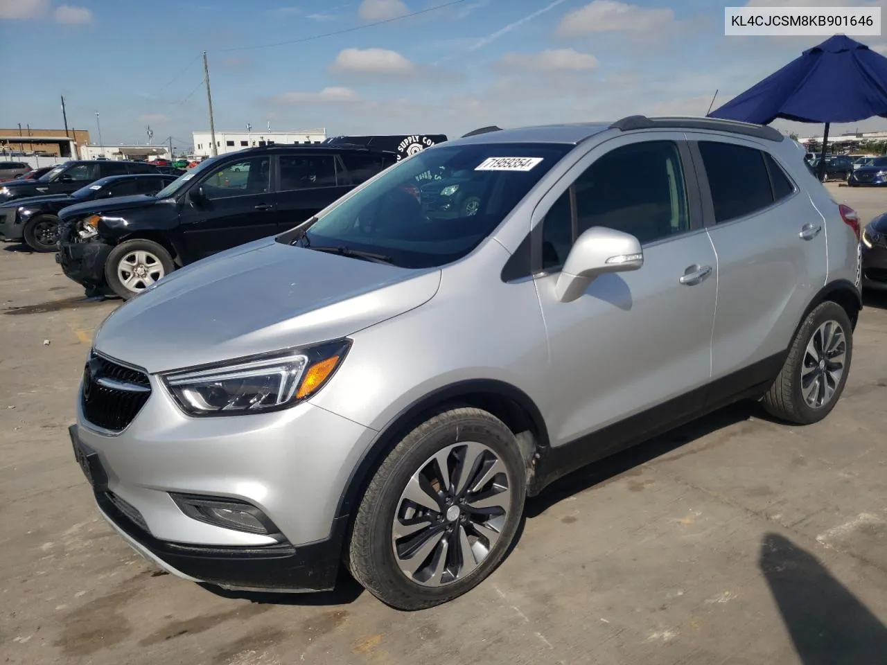 2019 Buick Encore Essence VIN: KL4CJCSM8KB901646 Lot: 71959354