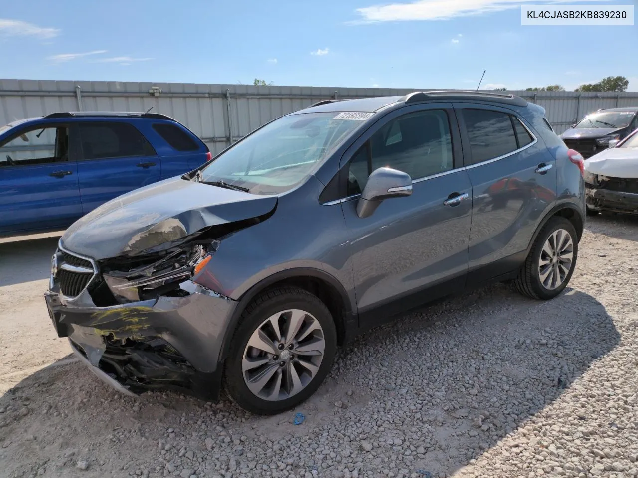 KL4CJASB2KB839230 2019 Buick Encore Preferred