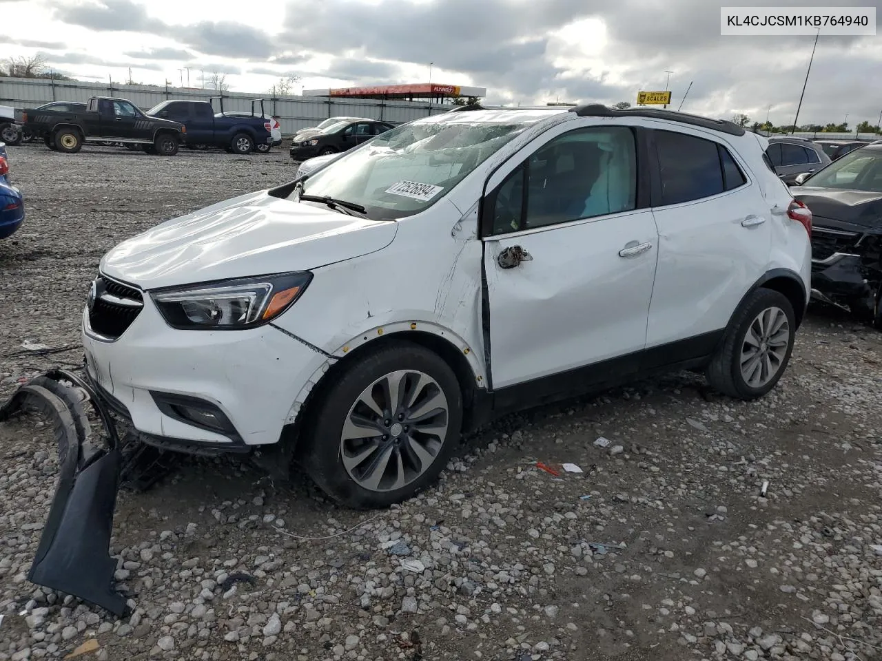 2019 Buick Encore Essence VIN: KL4CJCSM1KB764940 Lot: 72526894