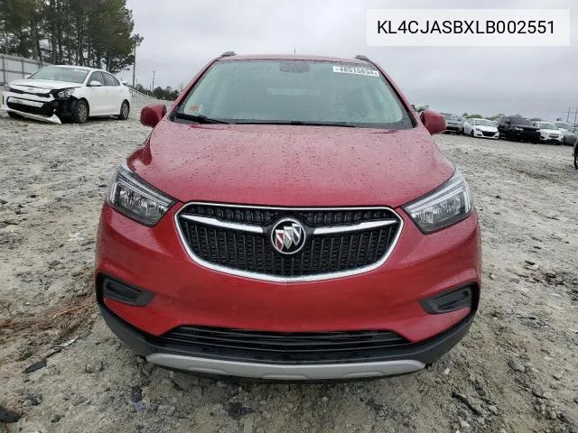 2020 Buick Encore Preferred VIN: KL4CJASBXLB002551 Lot: 49081604