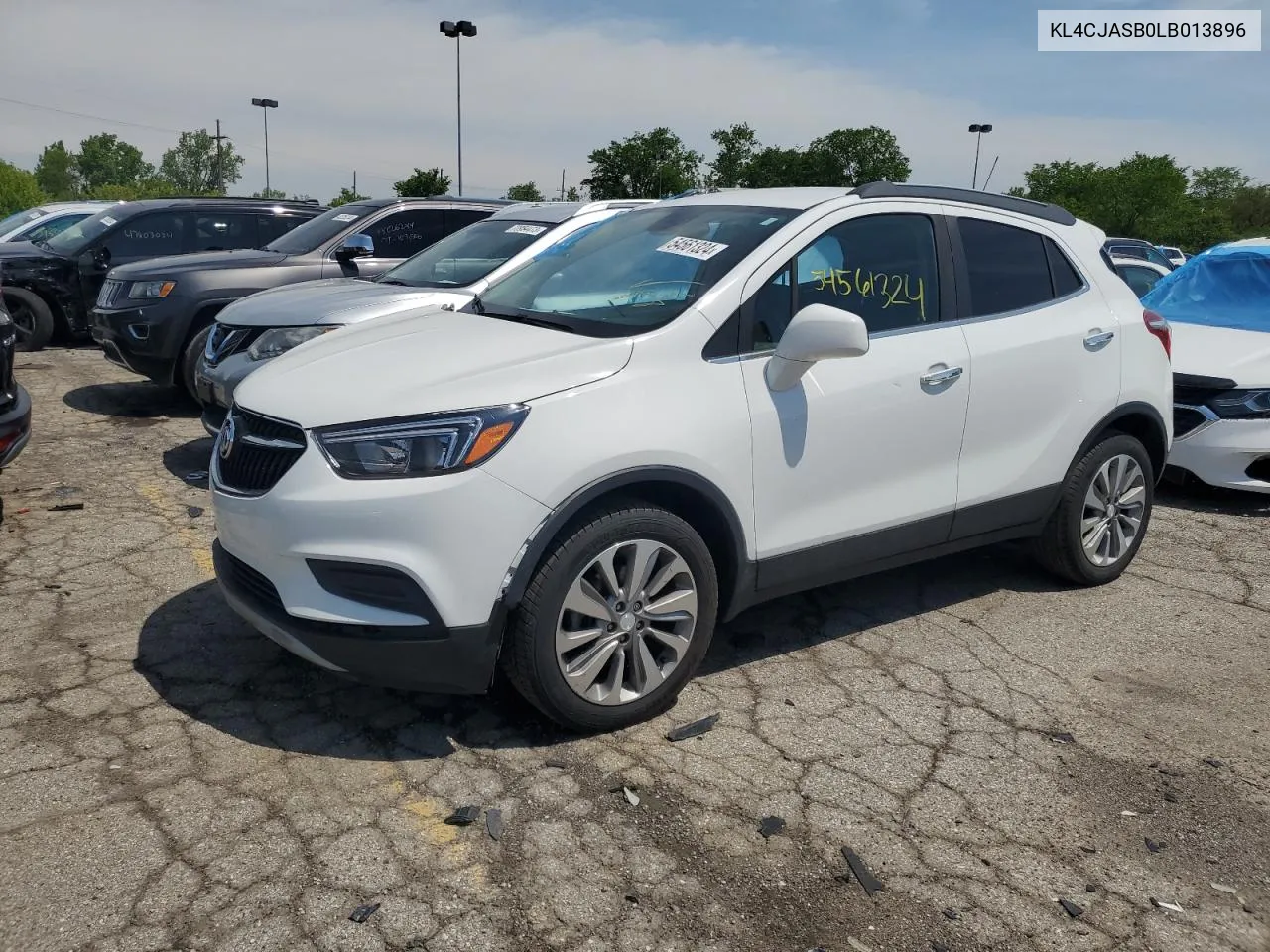 2020 Buick Encore Preferred VIN: KL4CJASB0LB013896 Lot: 54561324