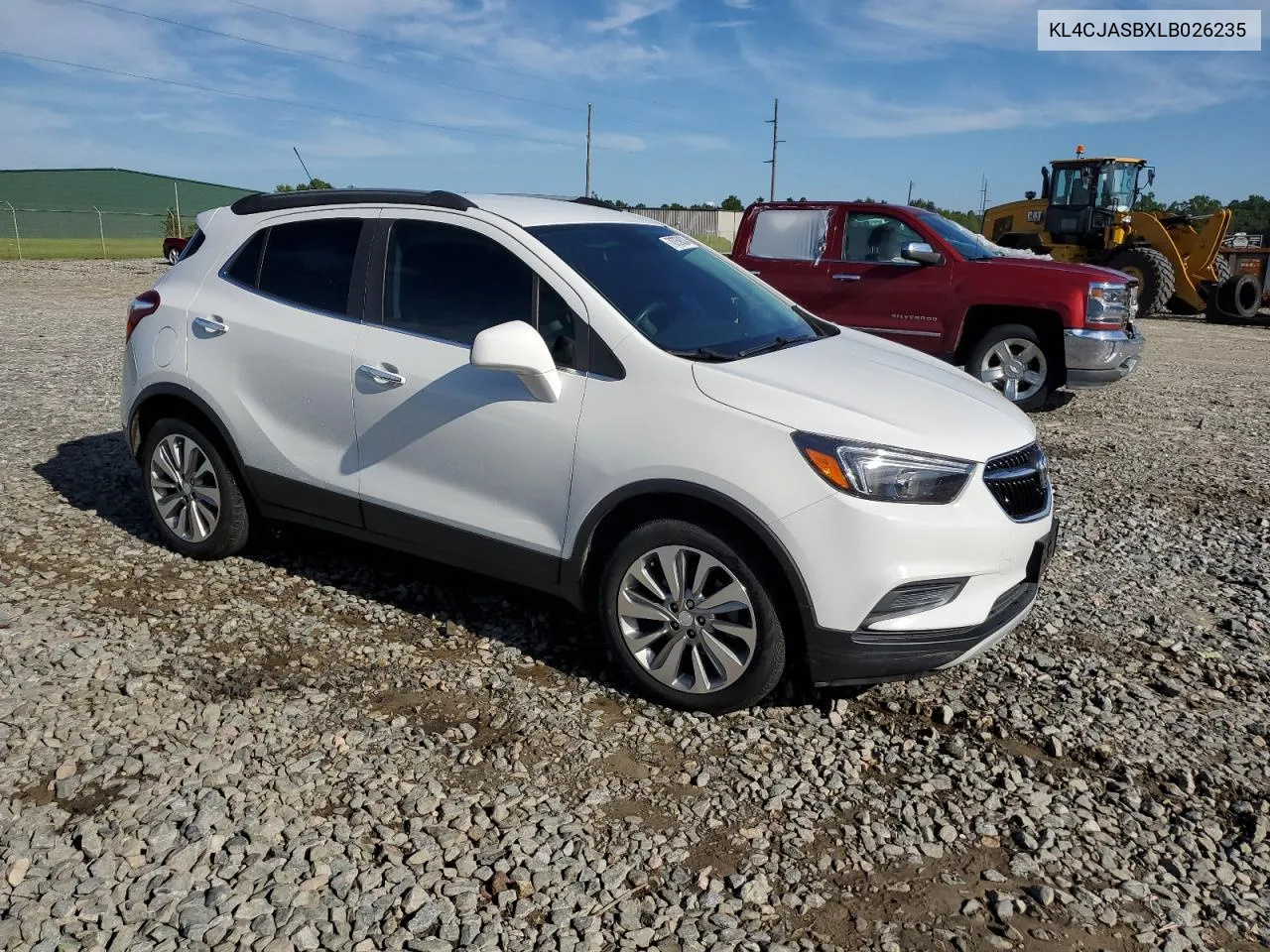 2020 Buick Encore Preferred VIN: KL4CJASBXLB026235 Lot: 70759334