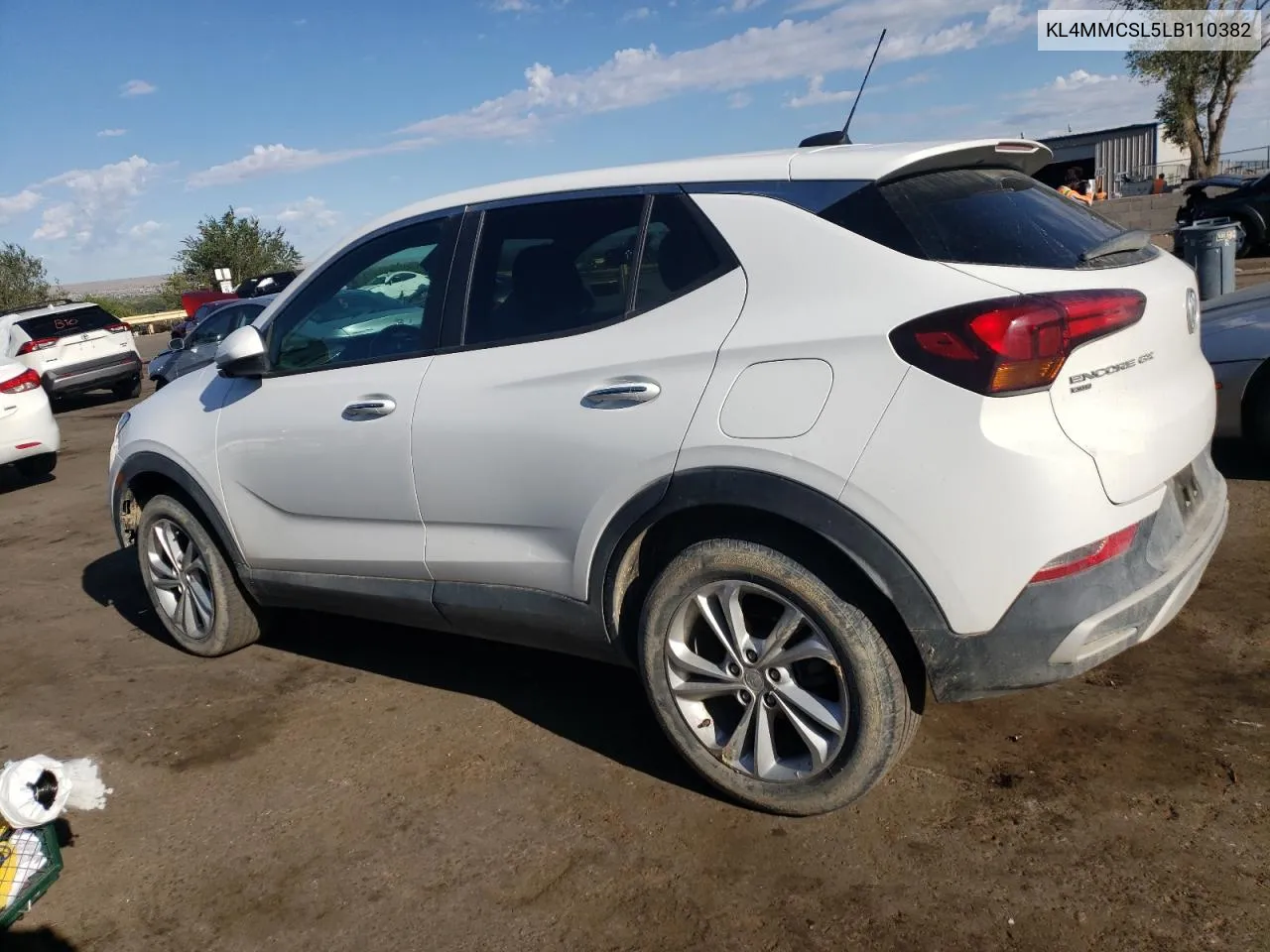 2020 Buick Encore Gx Preferred VIN: KL4MMCSL5LB110382 Lot: 71109914