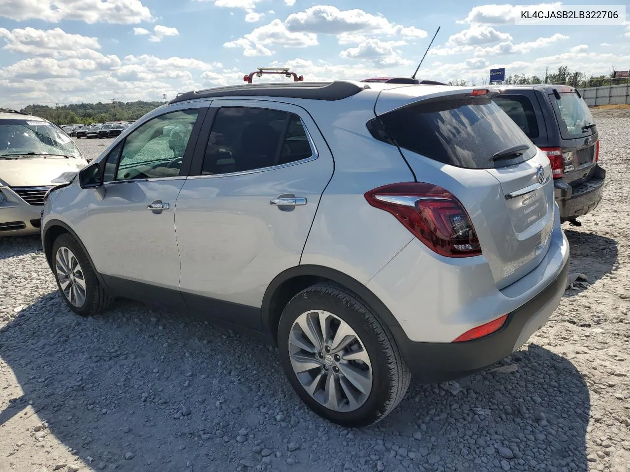 KL4CJASB2LB322706 2020 Buick Encore Preferred