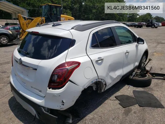 2021 Buick Encore Preferred VIN: KL4CJESB6MB341560 Lot: 61307294