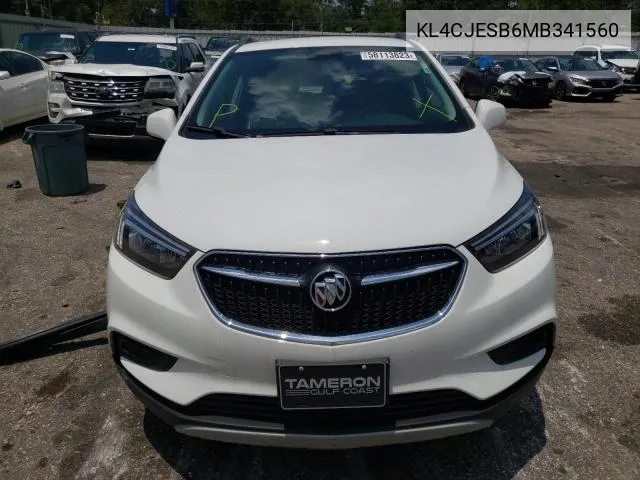 2021 Buick Encore Preferred VIN: KL4CJESB6MB341560 Lot: 61307294