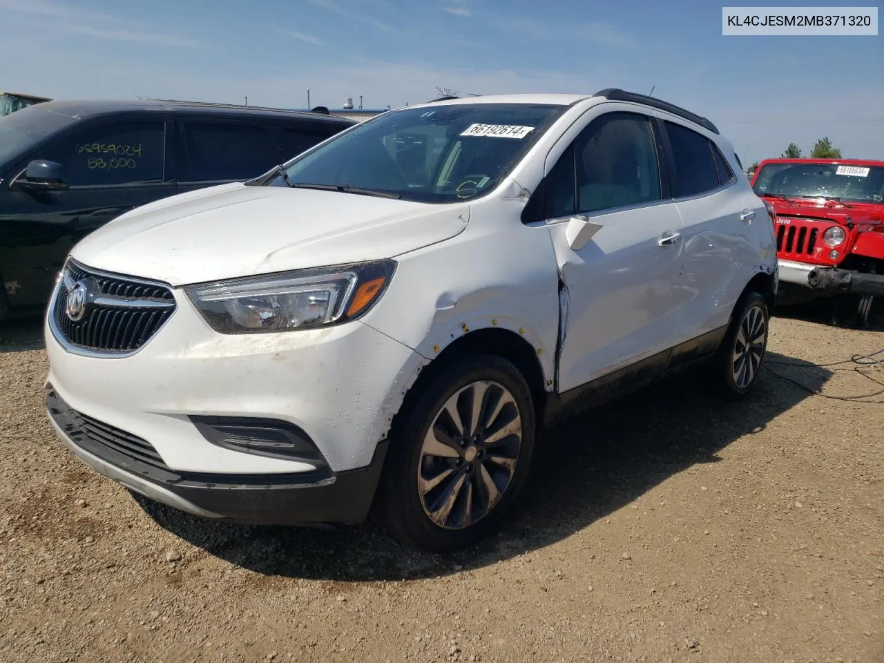 2021 Buick Encore Preferred VIN: KL4CJESM2MB371320 Lot: 66192614