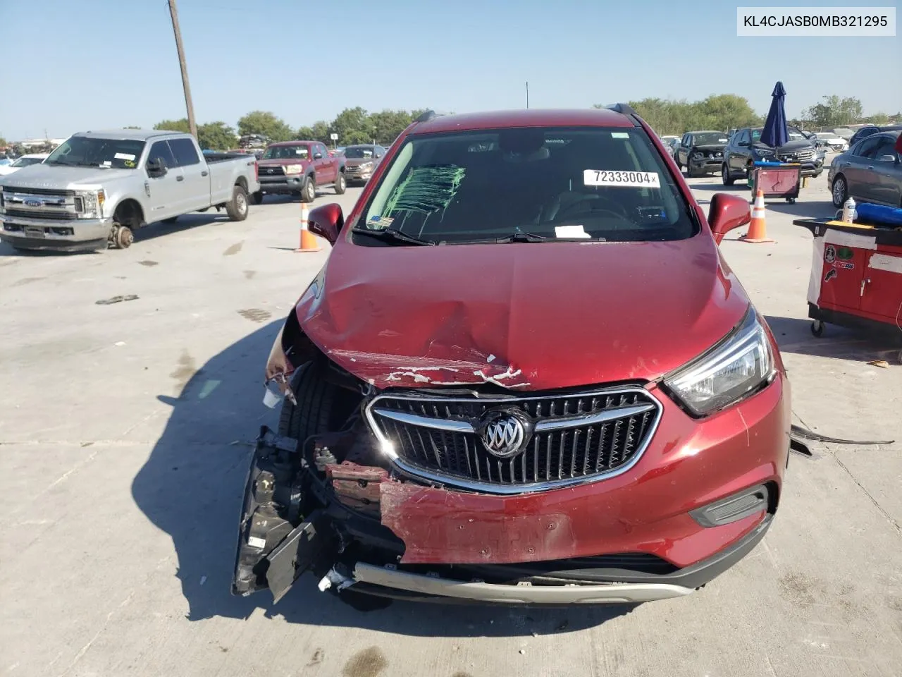 2021 Buick Encore Preferred VIN: KL4CJASB0MB321295 Lot: 72333004