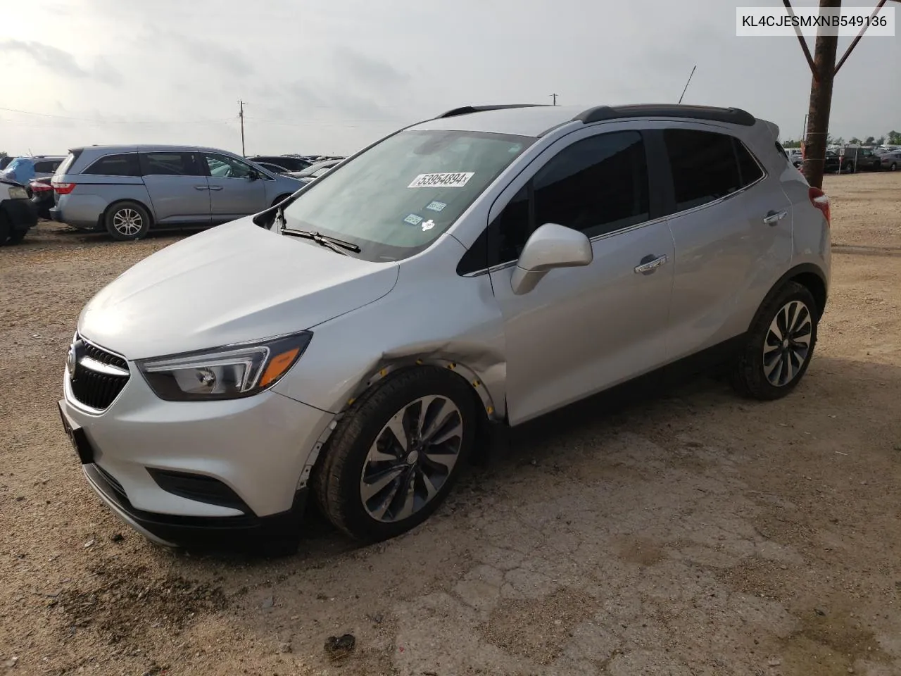 2022 Buick Encore Preferred VIN: KL4CJESMXNB549136 Lot: 53954894