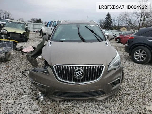 2017 Buick Envision Essence VIN: LRBFXBSA7HD004962 Lot: 57956584