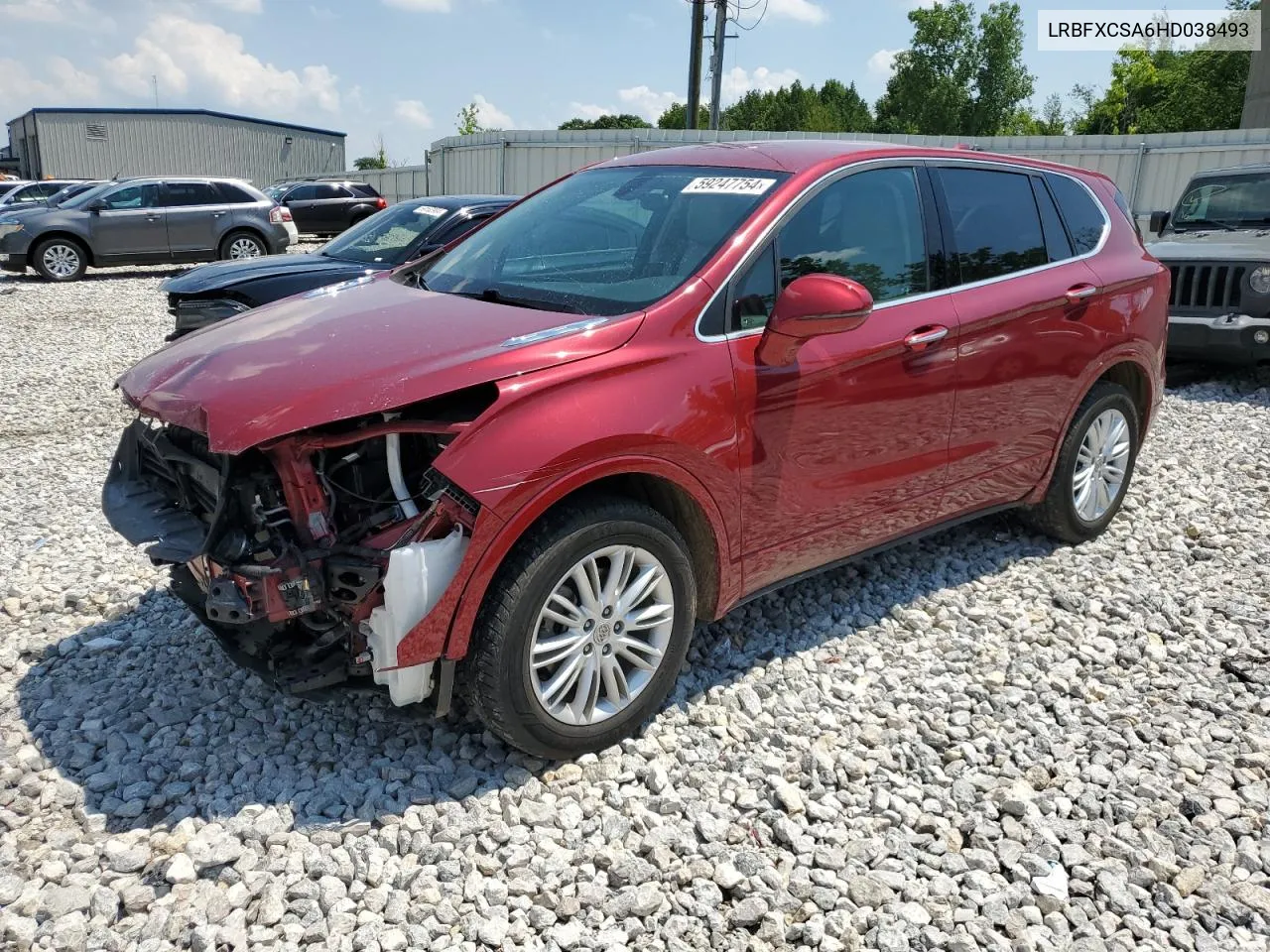 2017 Buick Envision Preferred VIN: LRBFXCSA6HD038493 Lot: 59247754