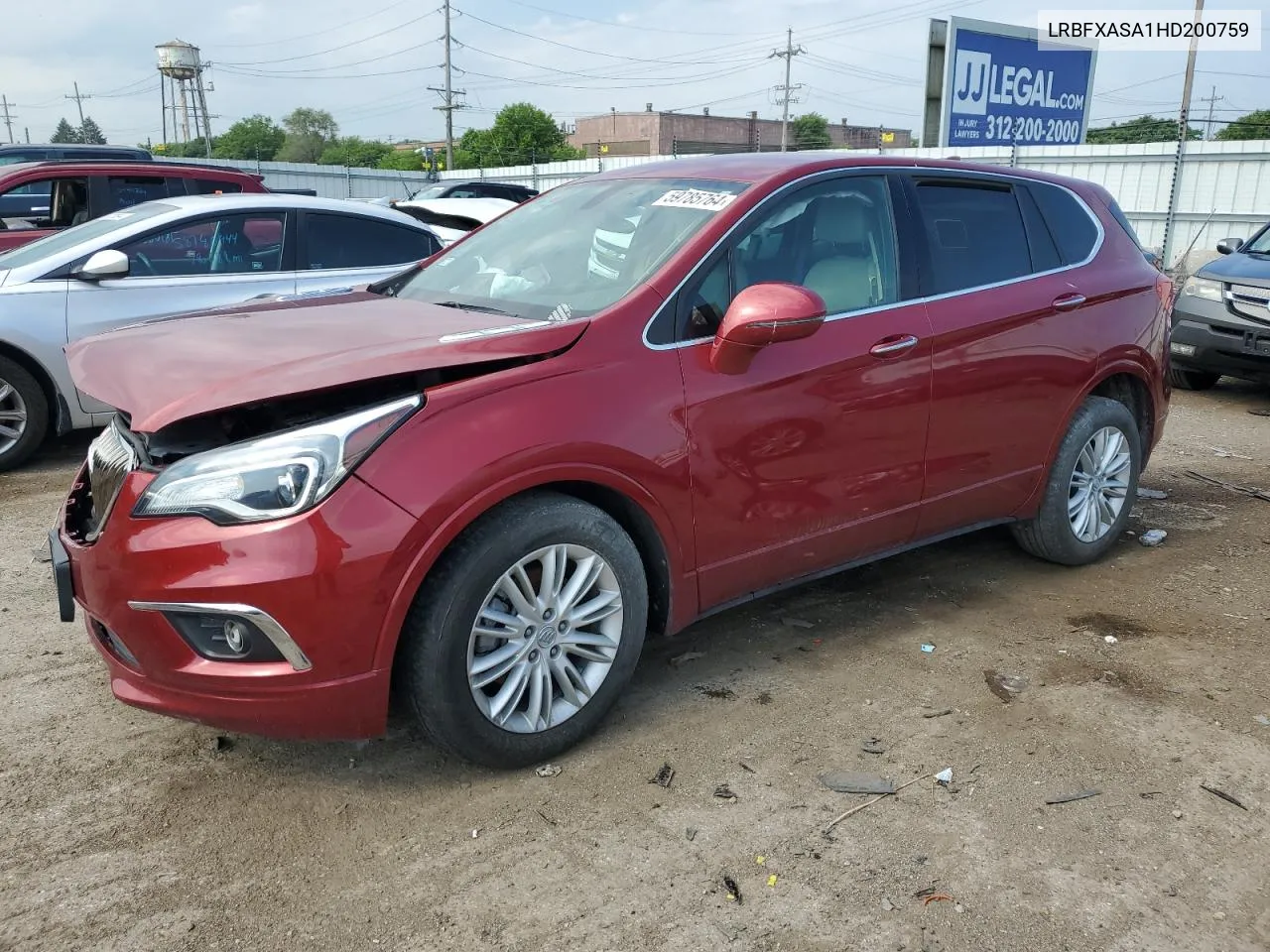 2017 Buick Envision Preferred VIN: LRBFXASA1HD200759 Lot: 59785764