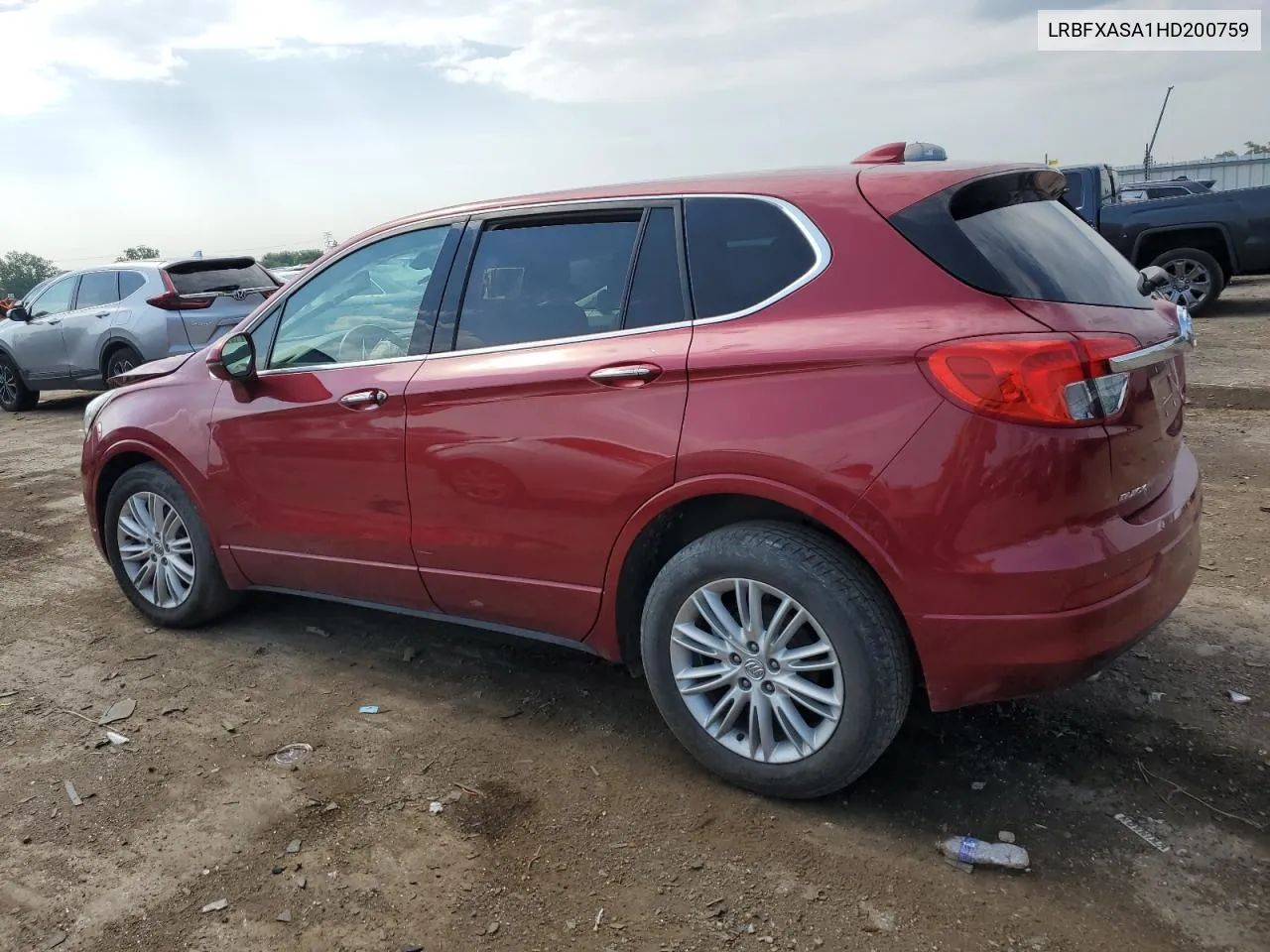 2017 Buick Envision Preferred VIN: LRBFXASA1HD200759 Lot: 59785764