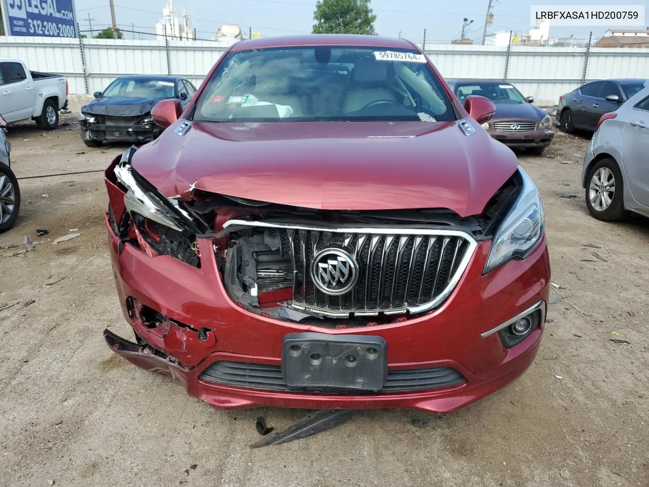 2017 Buick Envision Preferred VIN: LRBFXASA1HD200759 Lot: 59785764