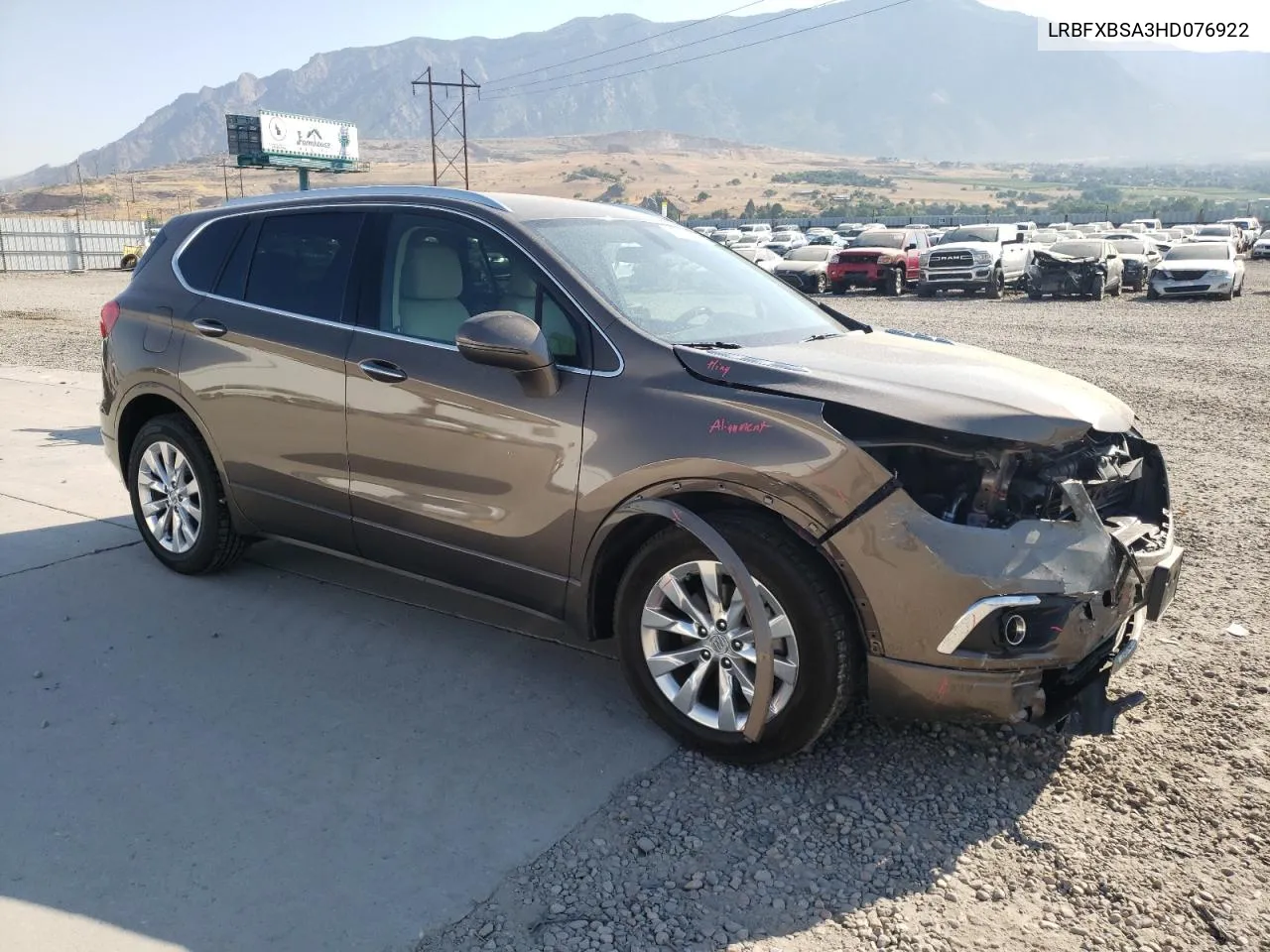 2017 Buick Envision Essence VIN: LRBFXBSA3HD076922 Lot: 61520544