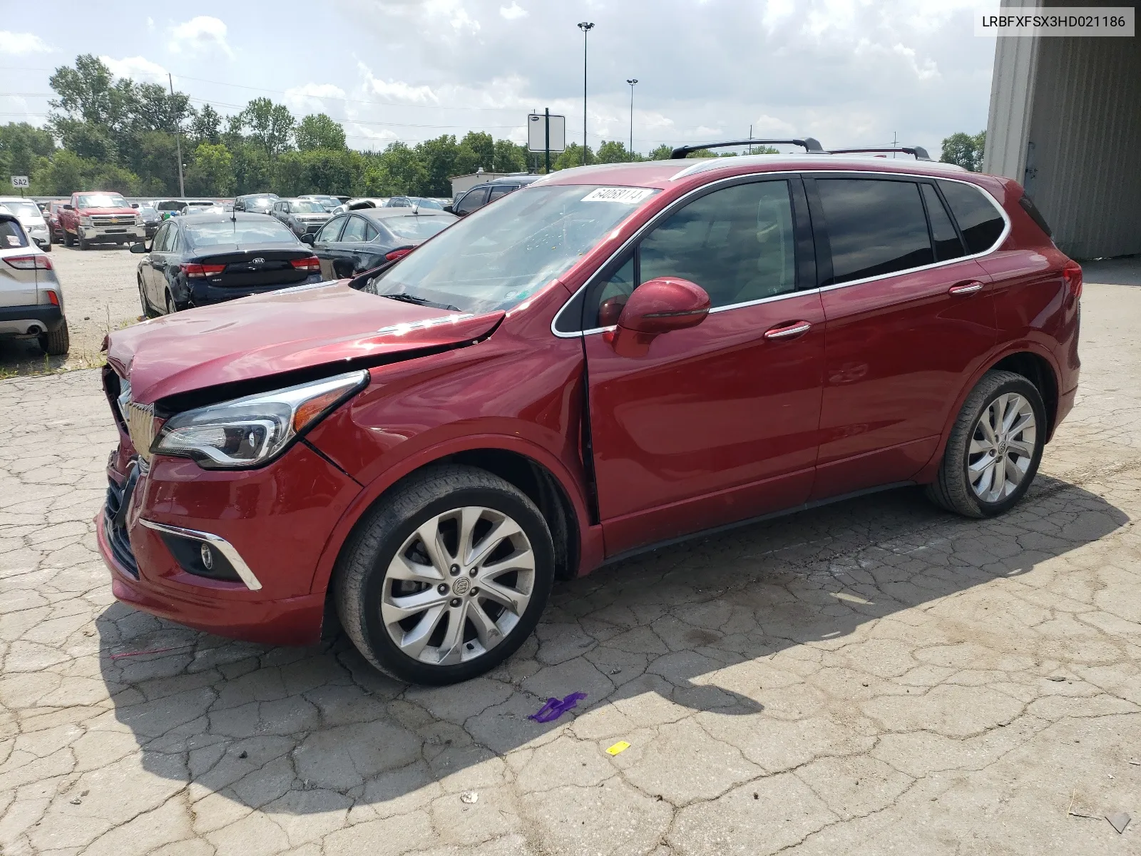 2017 Buick Envision Premium Ii VIN: LRBFXFSX3HD021186 Lot: 64058114