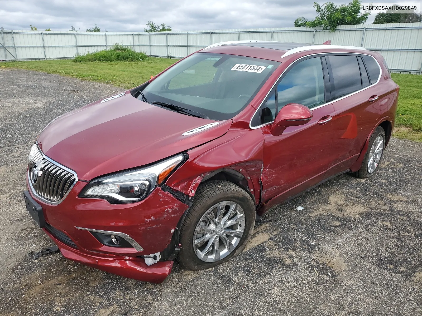 2017 Buick Envision Essence VIN: LRBFXDSAXHD029849 Lot: 65611344