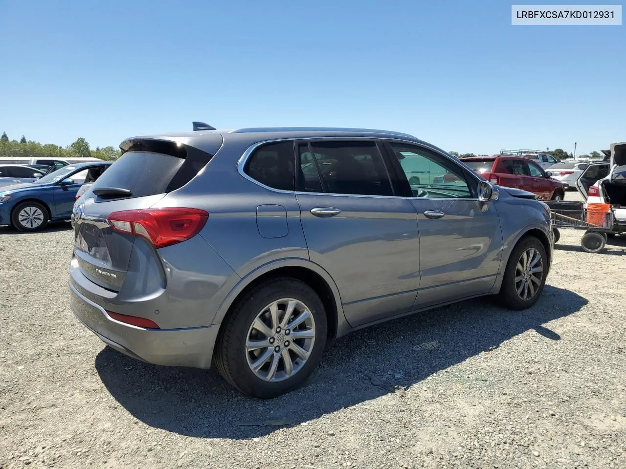 2019 Buick Envision Essence VIN: LRBFXCSA7KD012931 Lot: 60350724