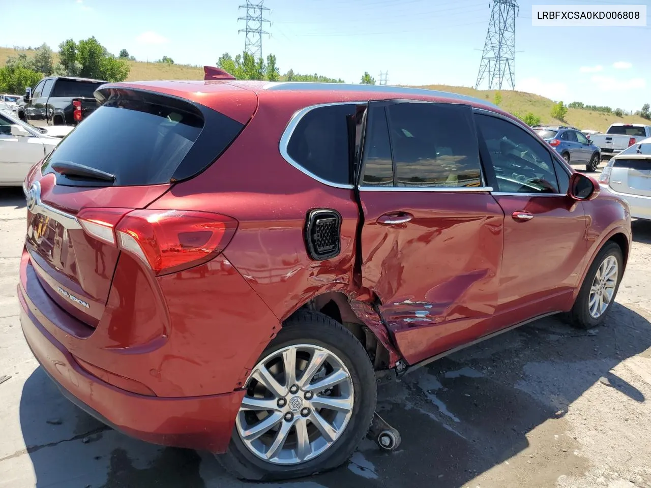 2019 Buick Envision Essence VIN: LRBFXCSA0KD006808 Lot: 61914684