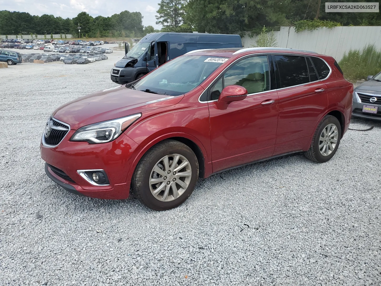 2019 Buick Envision Essence VIN: LRBFXCSA2KD063527 Lot: 66943914