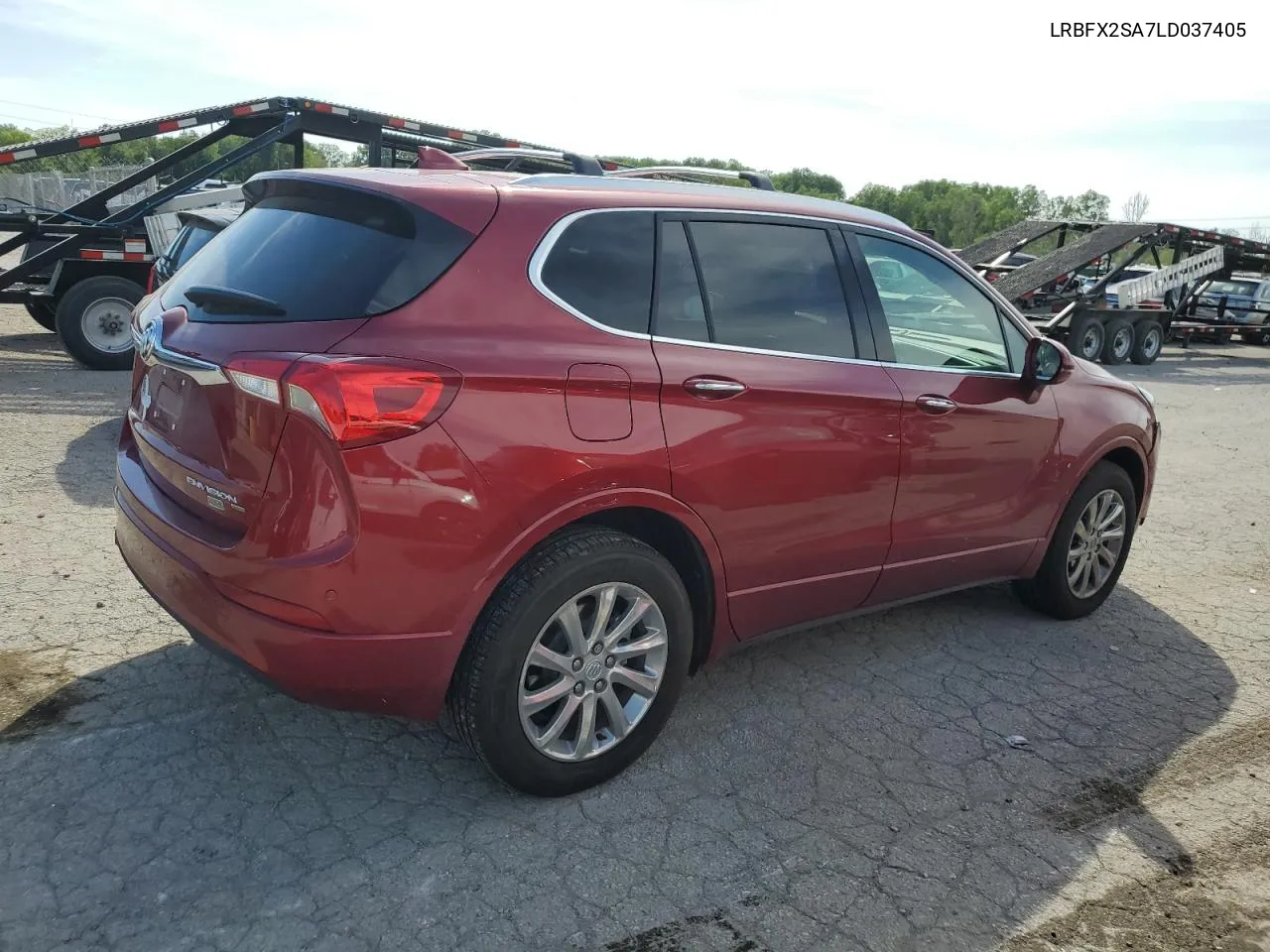 2020 Buick Envision Essence VIN: LRBFX2SA7LD037405 Lot: 57842354