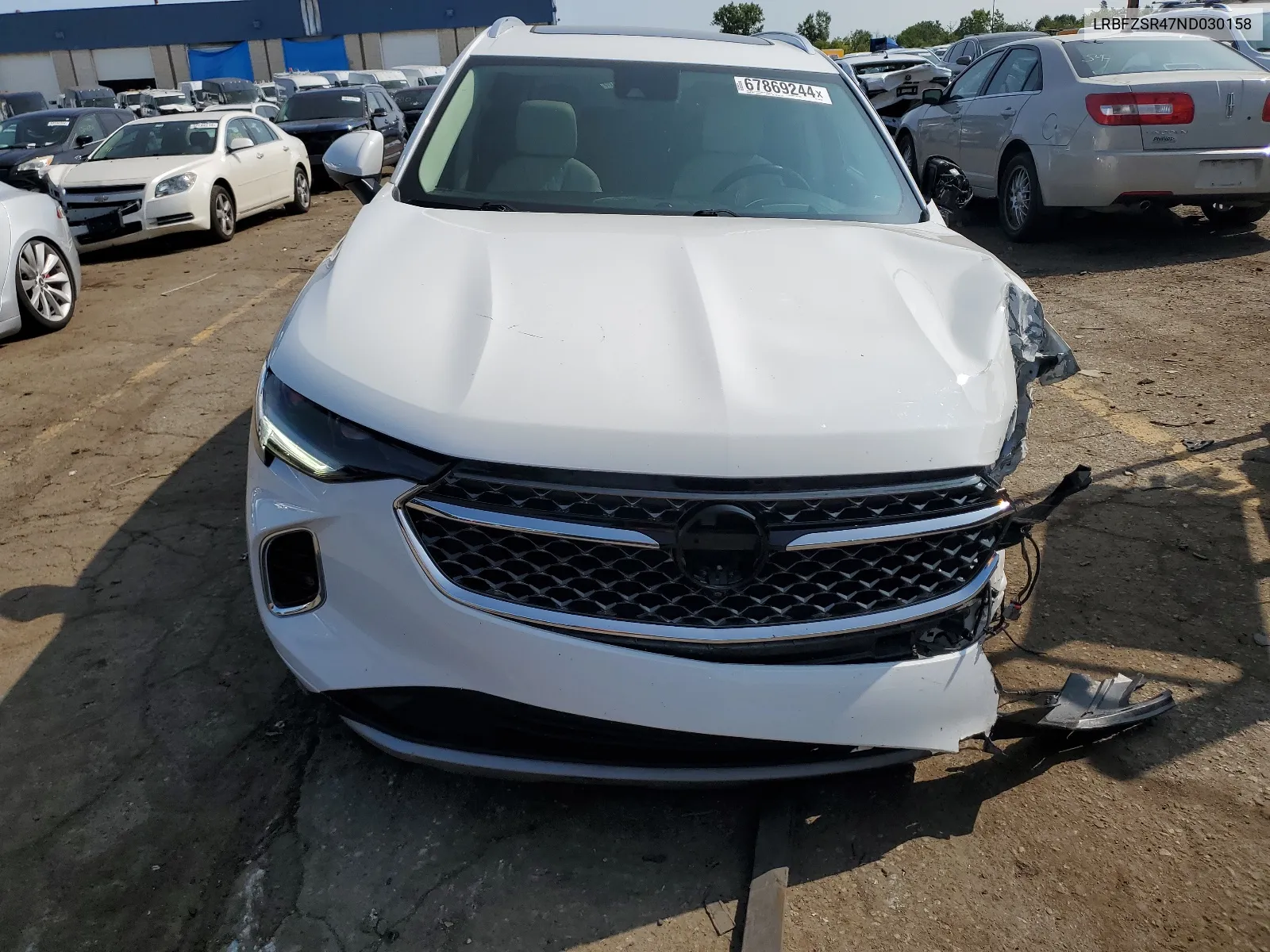 2022 Buick Envision Avenir VIN: LRBFZSR47ND030158 Lot: 67869244