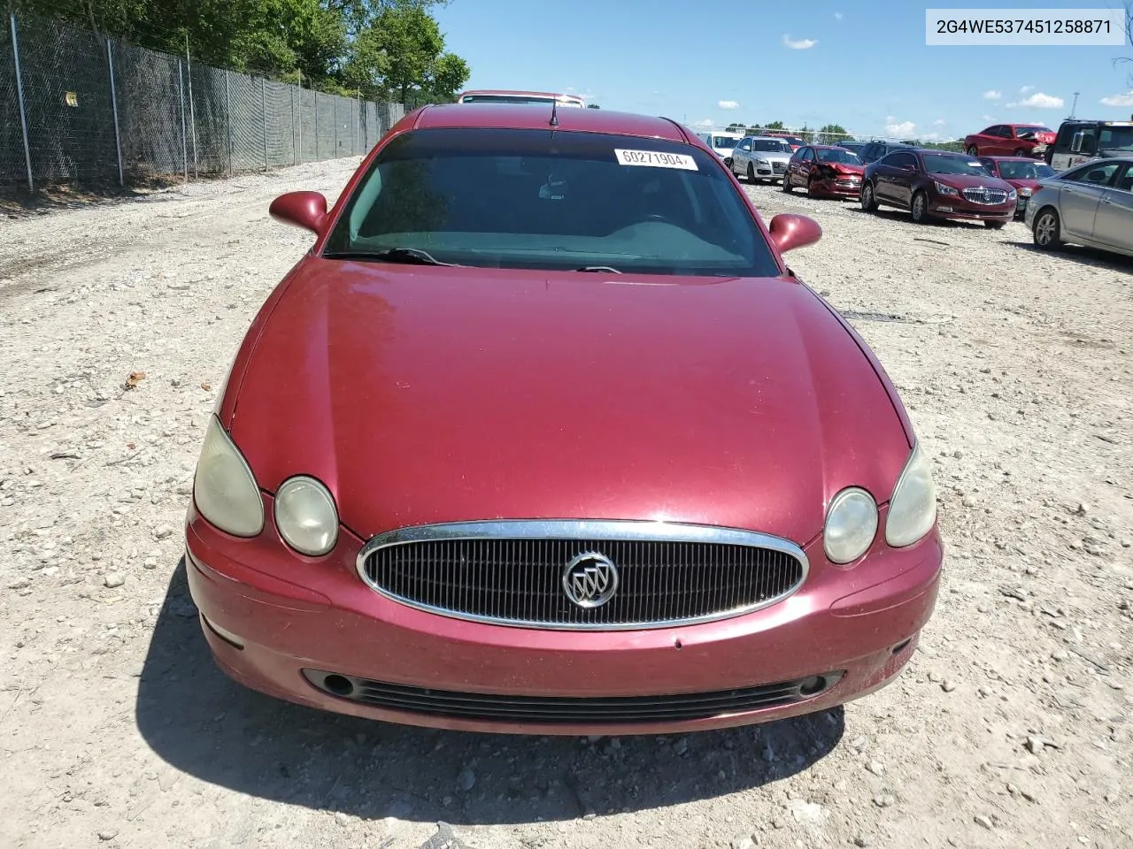 2005 Buick Lacrosse Cxs VIN: 2G4WE537451258871 Lot: 60271904