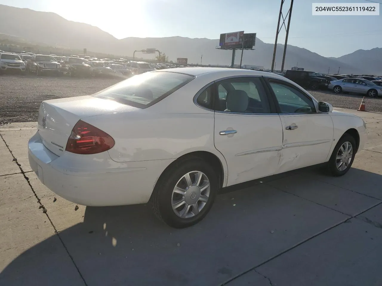 2006 Buick Lacrosse Cx VIN: 2G4WC552361119422 Lot: 69414364