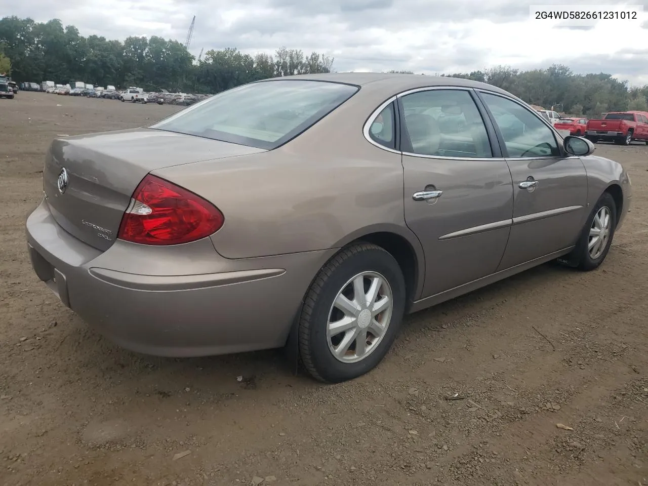 2G4WD582661231012 2006 Buick Lacrosse Cxl