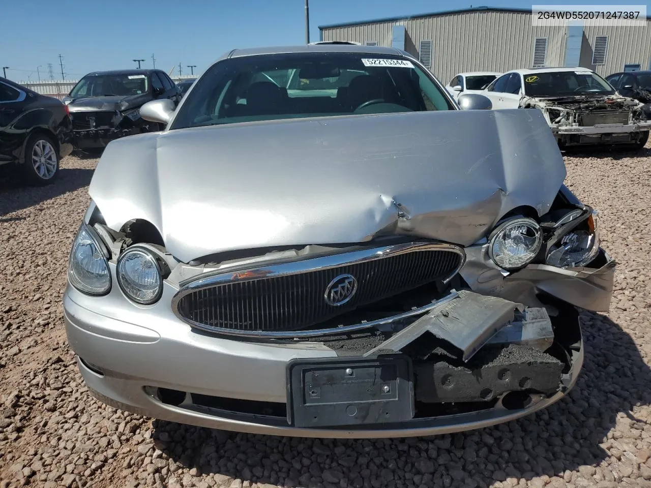 2007 Buick Lacrosse Cxl VIN: 2G4WD552071247387 Lot: 52215344